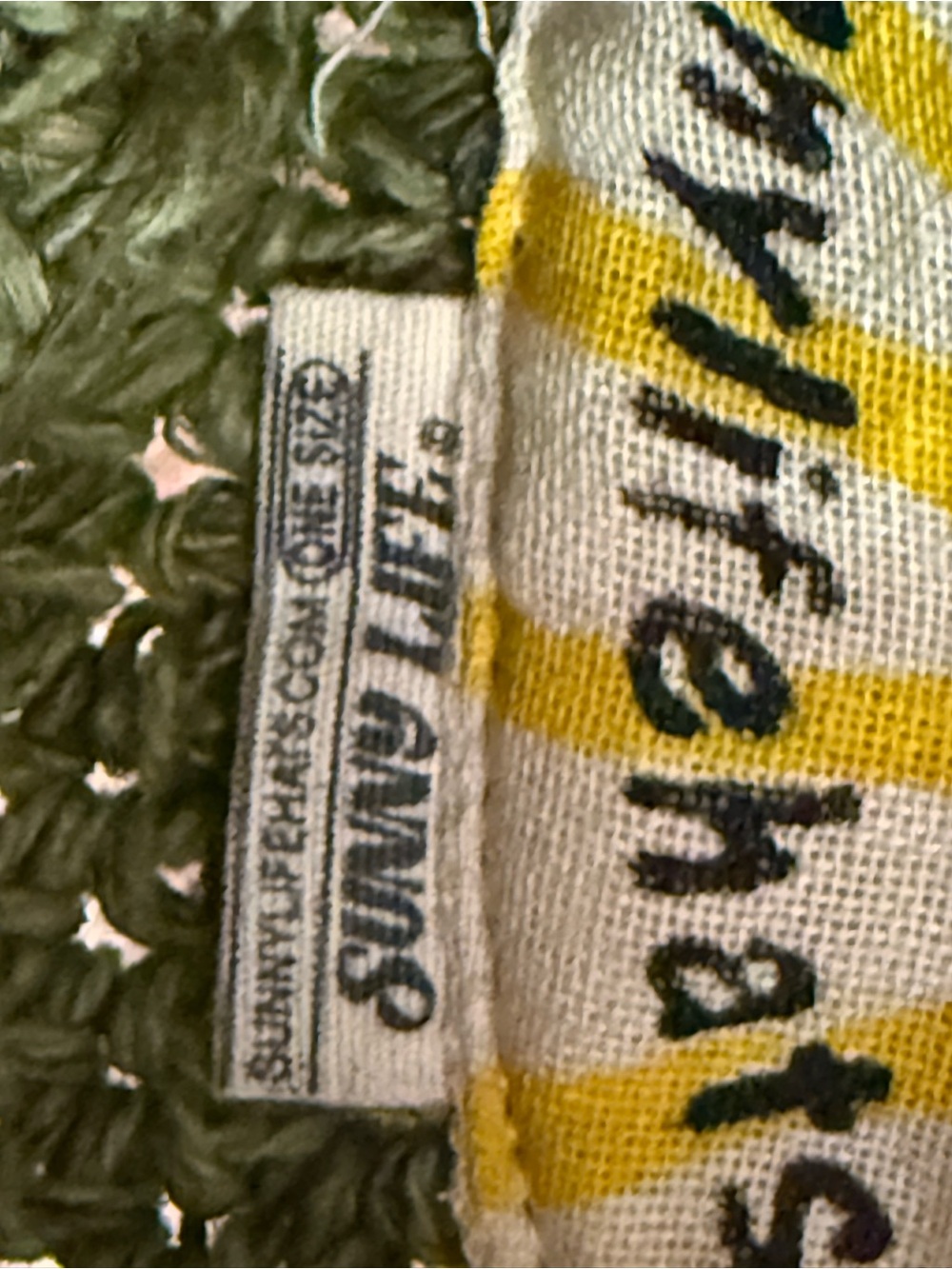 Olive Flower Hemp Hat - Picture 4 of 8